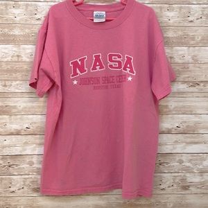 Girls, Johnson, space Center NASA pink T-shirt